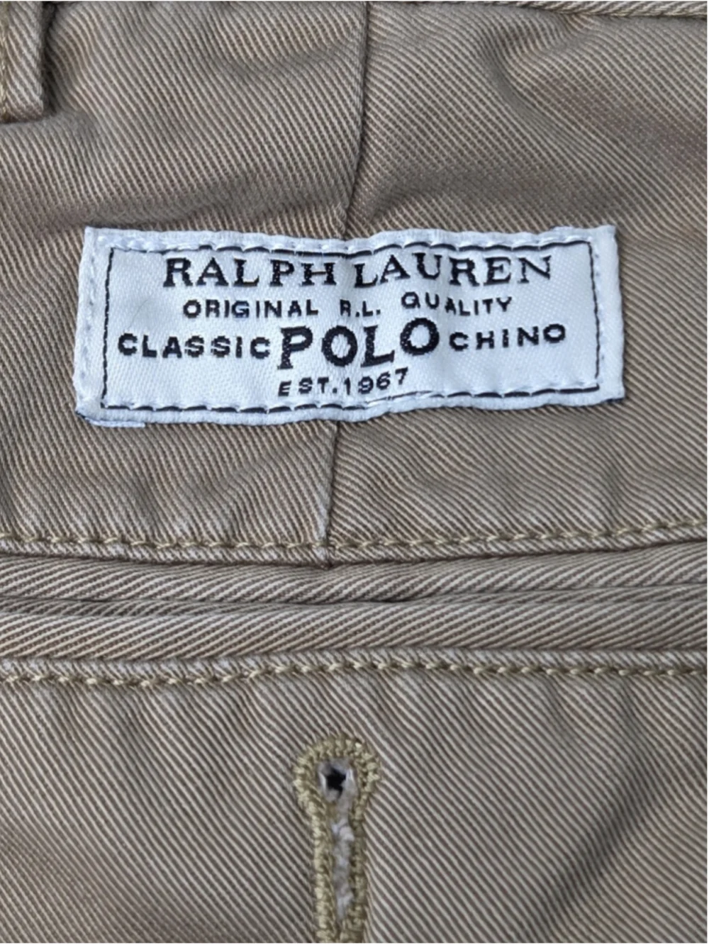 Ralph Lauren Polo Classic Chino Andrew Pant Khaki Pleated 40x30 #1600